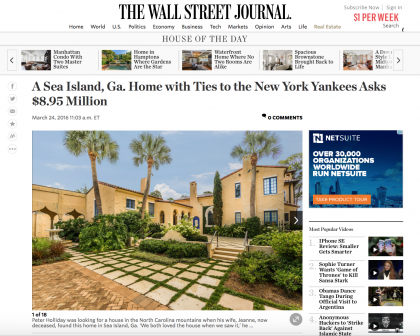 Wall Street Journal Mansion - March 24, 2016