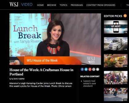 Wall Street Journal Lunch Break With Tanya Rivero - May 6, 2015