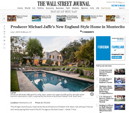 Wall Street Journal Mansion - July 6, 2015
