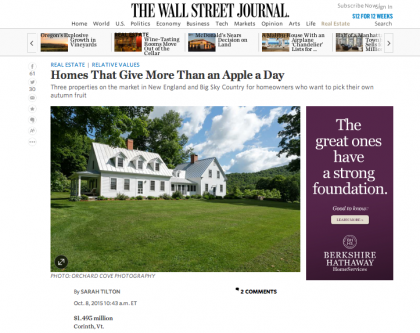 Wall Street Journal Mansion  - October 8, 2015