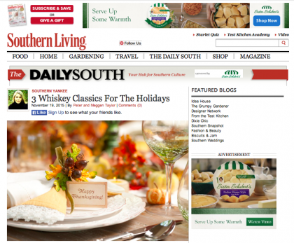 Southern Living/The Daily South - November 19, 2015