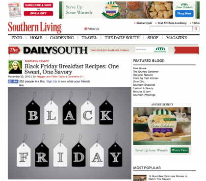 Southern Living/The Daily South - November 23, 2015