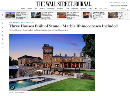 Wall Street Journal Mansion  - February 11, 2016