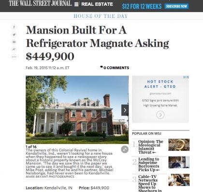 Wall Street Journal Mansion - February 19, 2015
